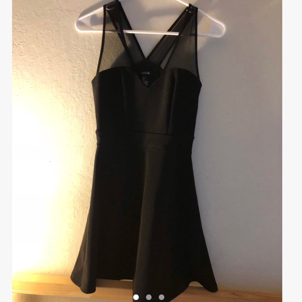 Black skater dress